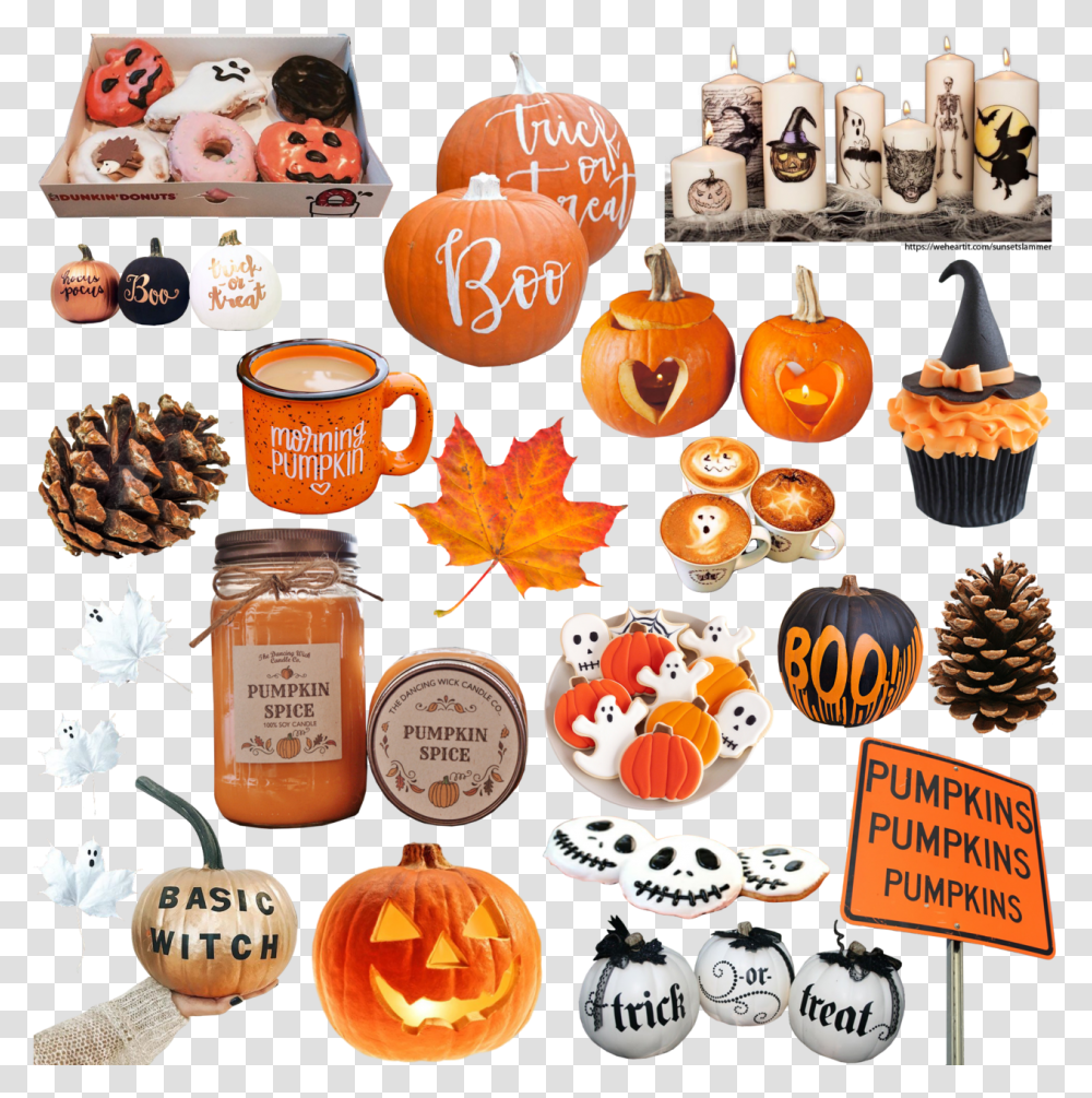 Download 168 Images About Pngs Jacko'lantern Full Size Autumn Aesthetic Overlays, Plant, Pumpkin, Vegetable, Food Transparent Png