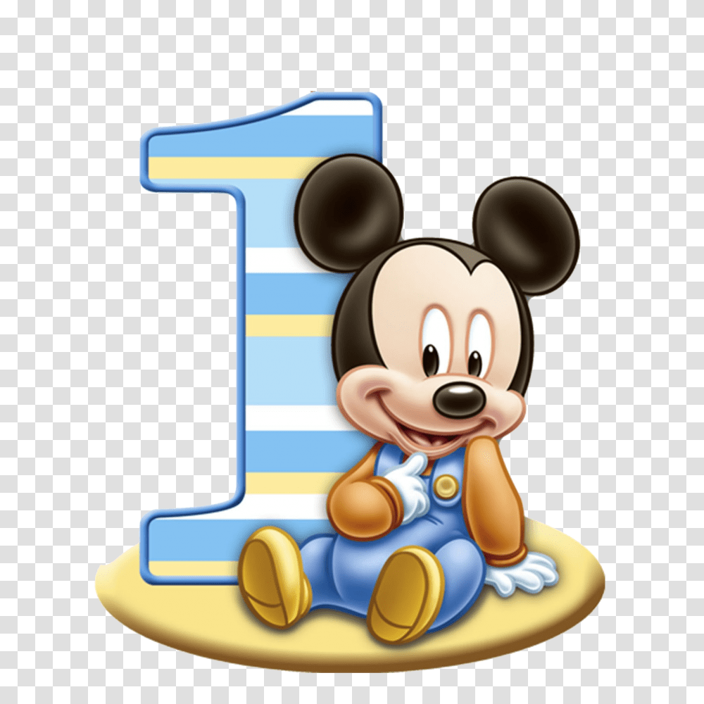 Download 1st Birthday Free Baby Mickey Mouse Mickey Mouse 1st Birthday, Number, Symbol, Text, Toy Transparent Png