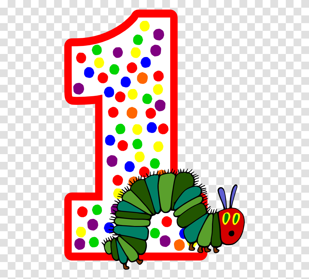Download 1st Birthday Hungry Caterpillar Very Hungry Very Hungry Caterpillar 1st Birthday, Texture, Polka Dot, Green, Number Transparent Png