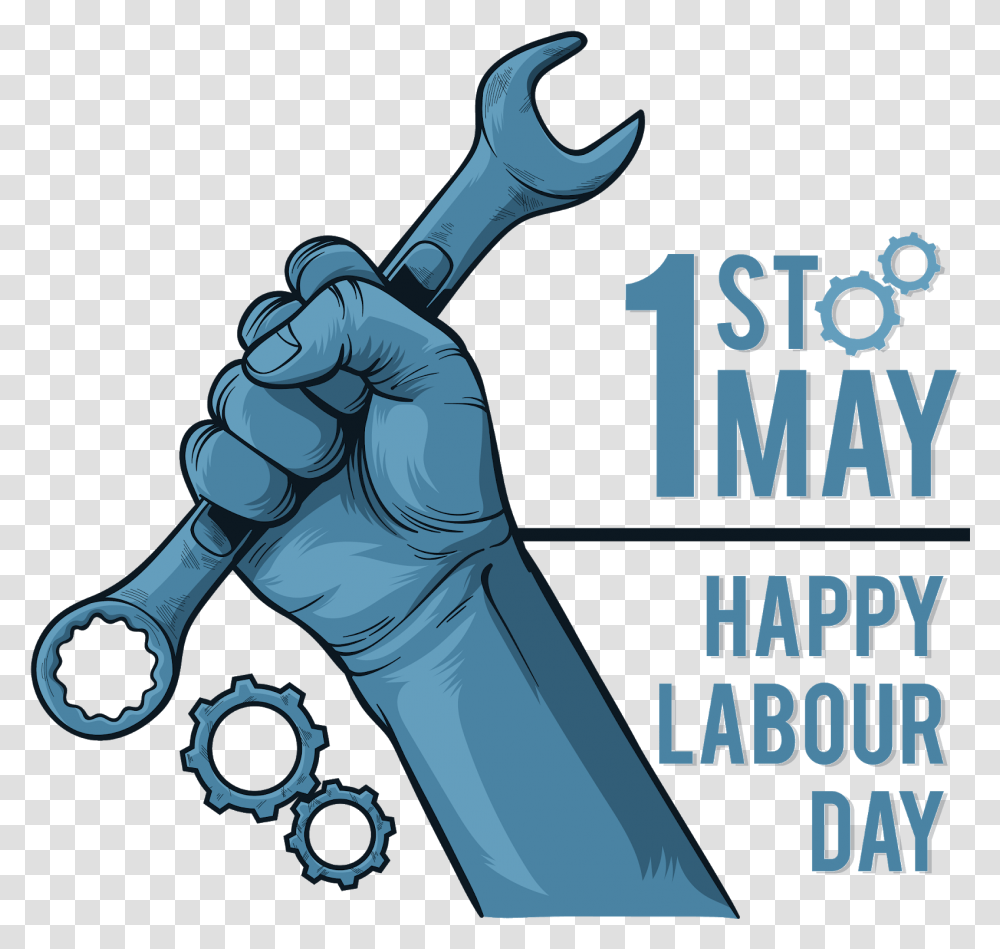 Download 1st May Happy Labor Day Happy Labor Day 2019, Hand, Hammer, Tool, Wrench Transparent Png