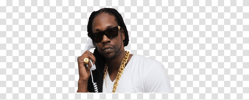 Download 2 Chains 2 Chainz On The Phone, Sunglasses, Accessories, Accessory, Person Transparent Png