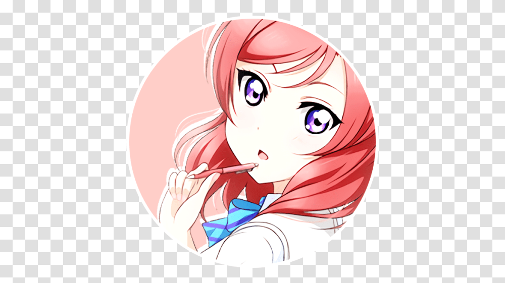 Download 2 Maki Love Live Icon Image With No Love Live Maki Icon, Comics, Book, Manga, Person Transparent Png