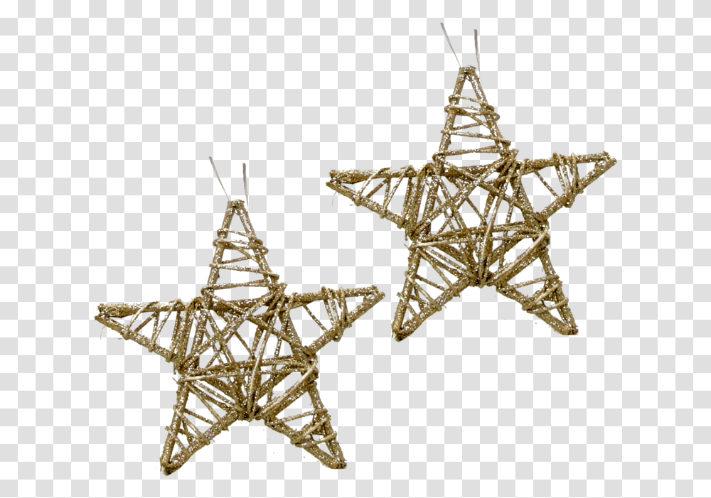 Download 2 Stars Gold Glitter 15cm Christmas Day Image Overhead Power Line, Cross, Symbol, Accessories, Accessory Transparent Png