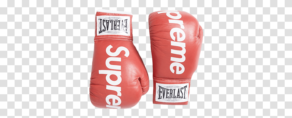 Download 2008 Supreme X Everlast Boxing Gloves Supreme Supreme Boxing Gloves, Sport, Sports, Clothing, Apparel Transparent Png