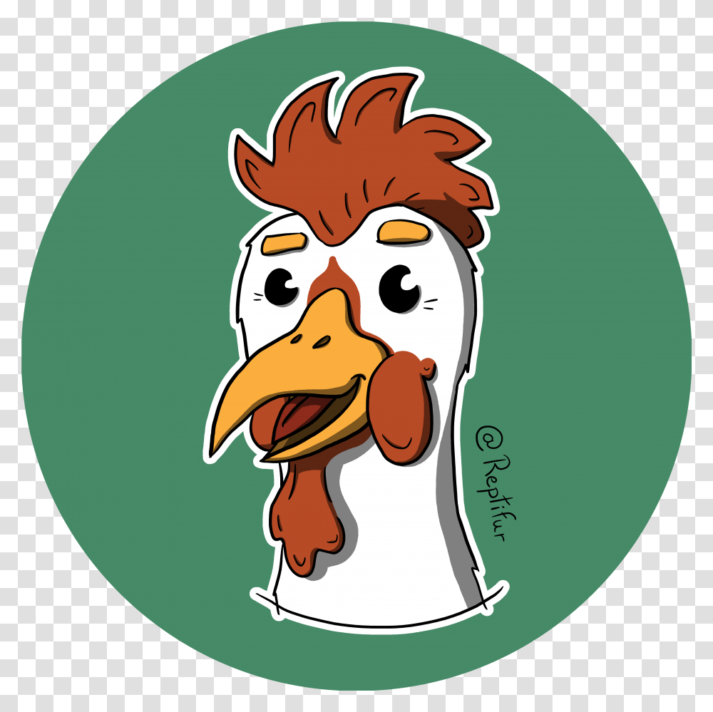 Download 2015 11 05 Chicken Head Cartoon, Fowl, Bird, Animal, Poultry Transparent Png