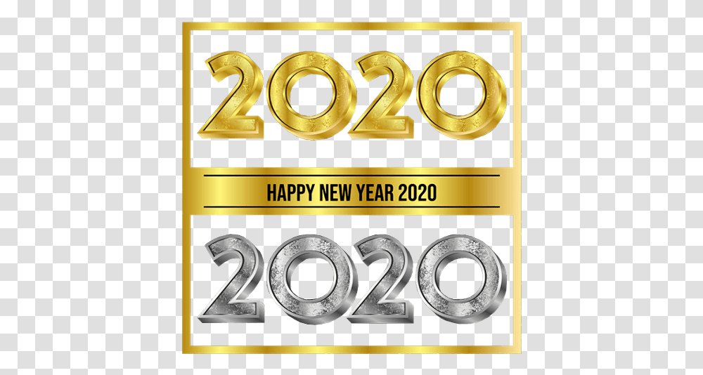 Download 2020 Happy New Year Images Poster, Number, Alphabet Transparent Png