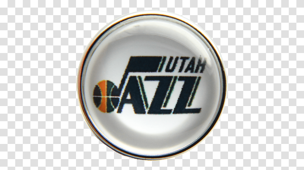 Download 20mm Utah Jazz Nba Basketball Logo Snap Charm Utah Jazz, Symbol, Trademark, Emblem, Clock Tower Transparent Png
