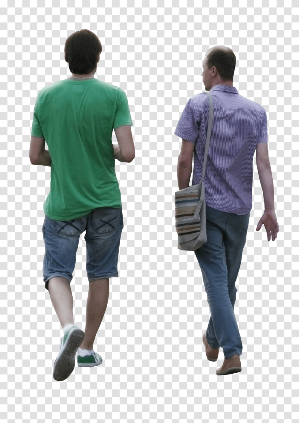 Download 2d People People Walking From Behind, Clothing, Sleeve, Person, Shorts Transparent Png
