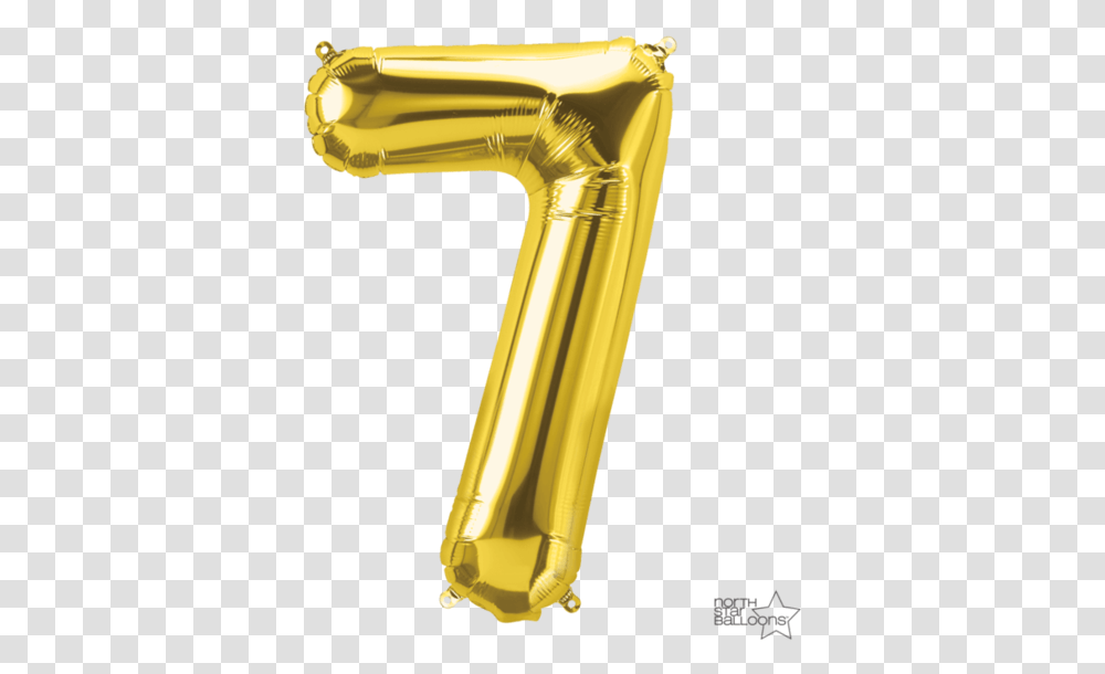 Download 34 Gold Numbers 16 Airfill Only Number 7 Rose 75th Birthday Balloons, Razor, Blade, Weapon, Weaponry Transparent Png