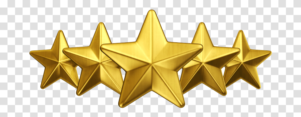 Download 3d Gold Star Free Free 5 Golden Stars, Symbol, Star Symbol, Cross Transparent Png