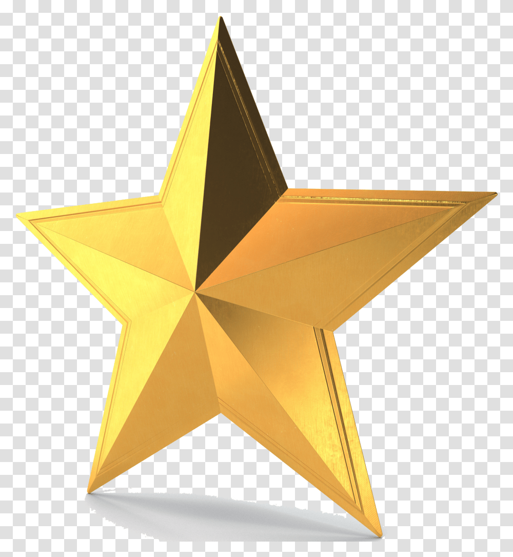 Download 3d Gold Star Pic Star 3d Model Free Image Star 3d Model Free, Symbol, Star Symbol Transparent Png