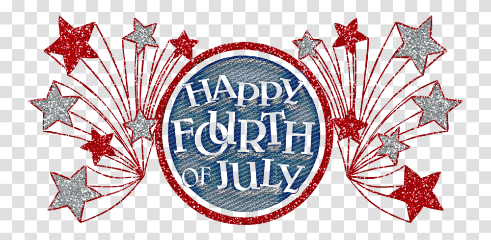 Download 4th Of July Banner Happy 4th Of July Music, Symbol, Star Symbol, Text, Logo Transparent Png