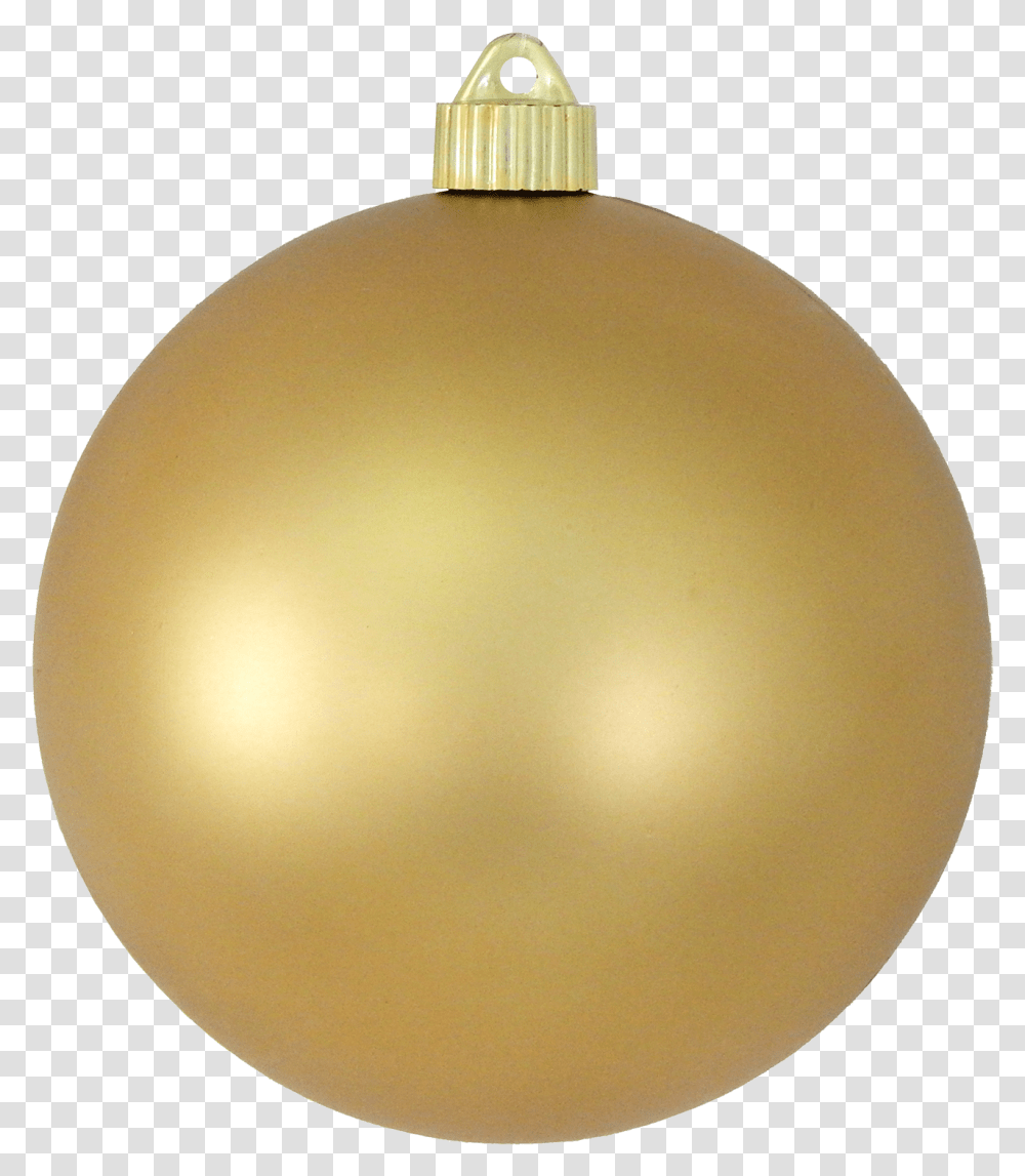 Download 6 Matte Gold Shatterproof Christmas Ball Ornament Gold Christmas Ball, Lamp, Lighting, Moon, Outer Space Transparent Png