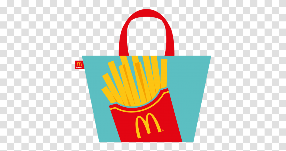 Download 657 X 600 3 Mcdonald French Fries Package Icon Macdonalds Bag, Shopping Bag, Tote Bag, Text, Plastic Bag Transparent Png