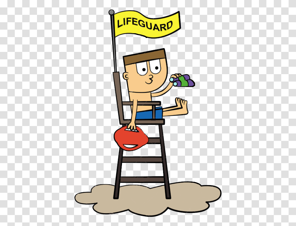 Download 727 In Lifeguard Lifeguard Cartoon, Chair, Furniture, Outdoors, Sport Transparent Png
