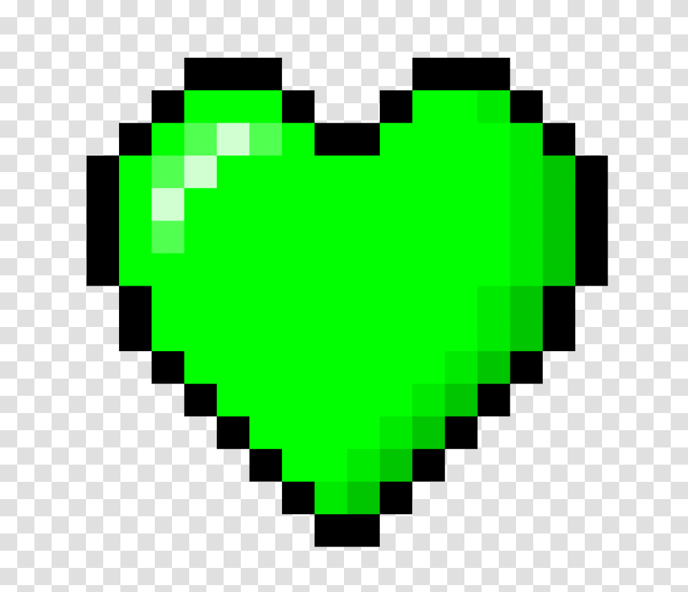 Download 8 Bit Heart Green Heart 8 Bit, First Aid, Symbol, Pac Man Transparent Png