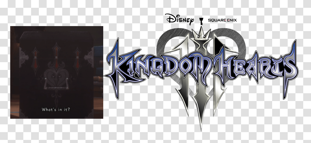 Download 8 Kingdom Hearts Iii Logo, Symbol, Text, Weapon, Weaponry Transparent Png