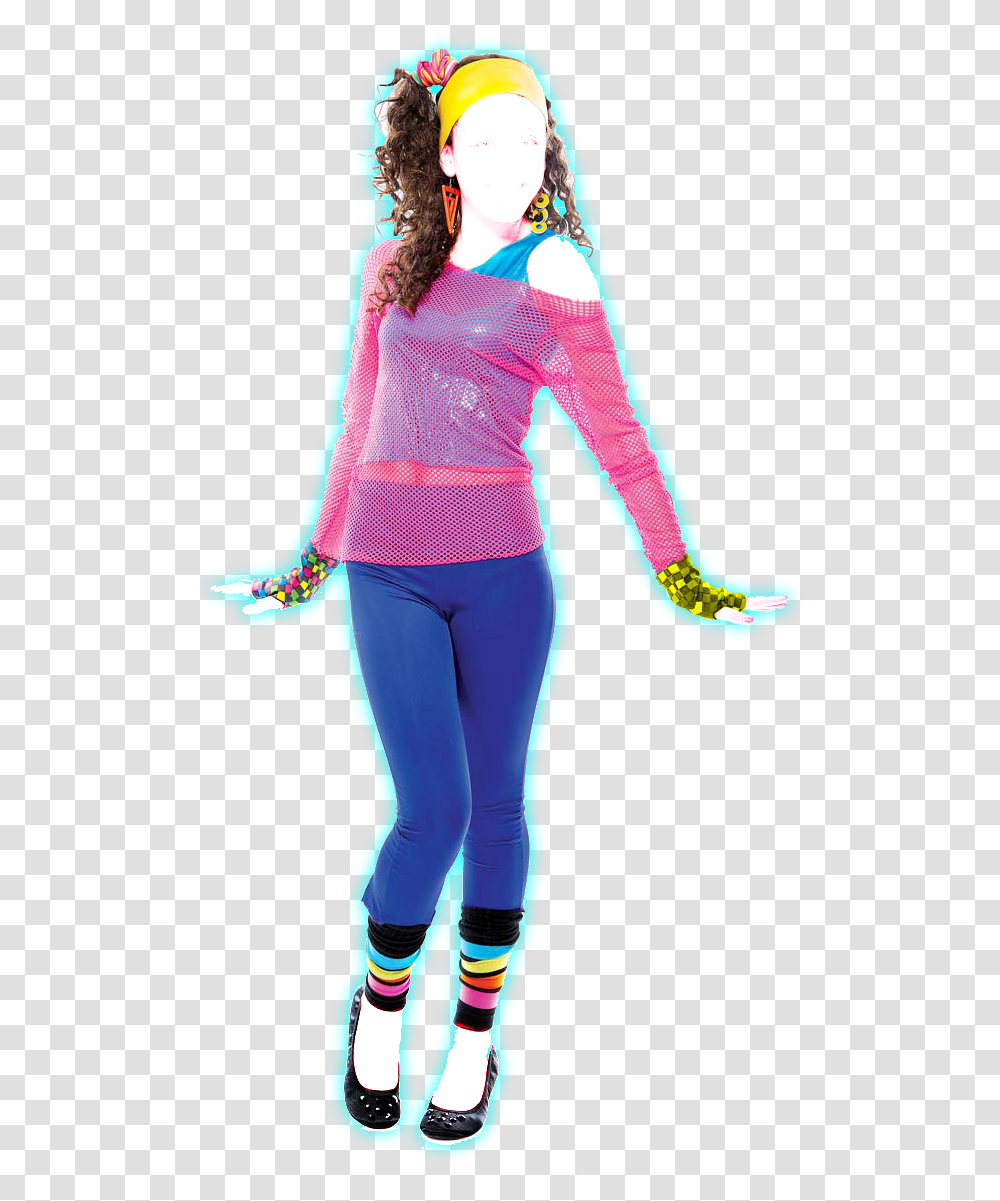 Download 80s Girls Fashion For Kids Outfits For Girls, Clothing, Sleeve, Long Sleeve, Person Transparent Png