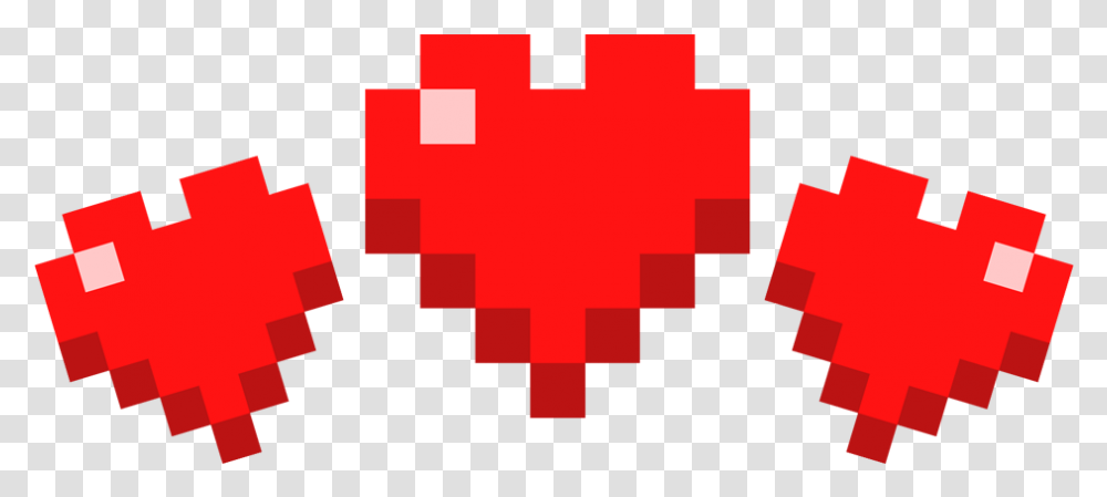 Download 949 X 393 3 Minecraft Heart Full Minecraft Heart, Pillow, Cushion, Logo, Symbol Transparent Png