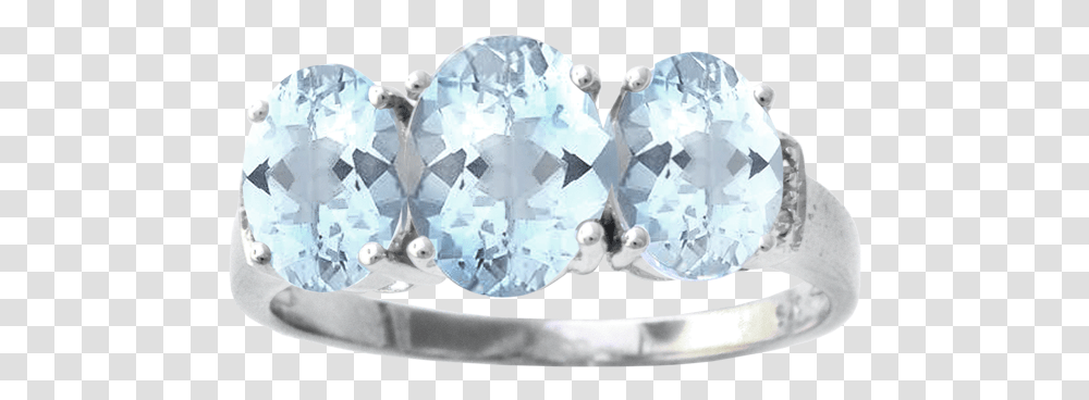 Download 9ct White Gold Aquamarine And Engagement Ring, Diamond, Gemstone, Jewelry, Accessories Transparent Png
