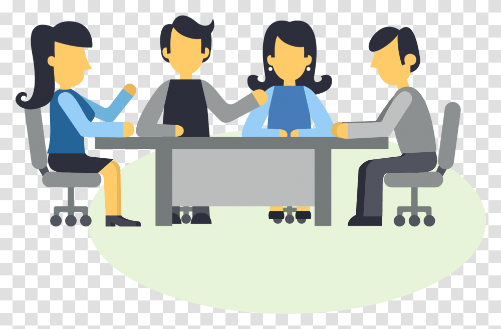 Download A Group Of People Sitting Group Of People Sitting Around A Table, Crowd, Dating, Interview, Student Transparent Png