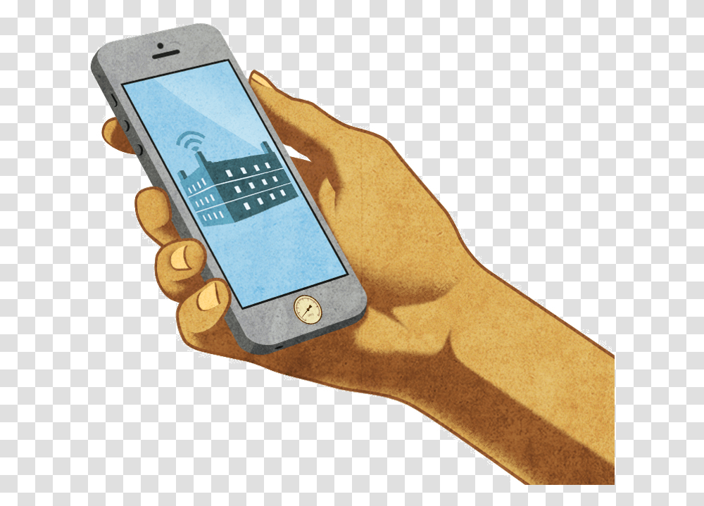 Download A Hand Holding Mobile Phone Iphone, Electronics, Cell Phone Transparent Png