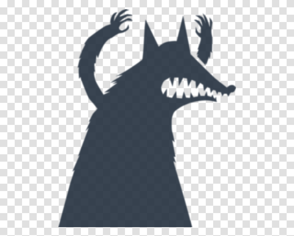 Download A Menacing Wolf Illustration, Silhouette, Stencil, Art Transparent Png