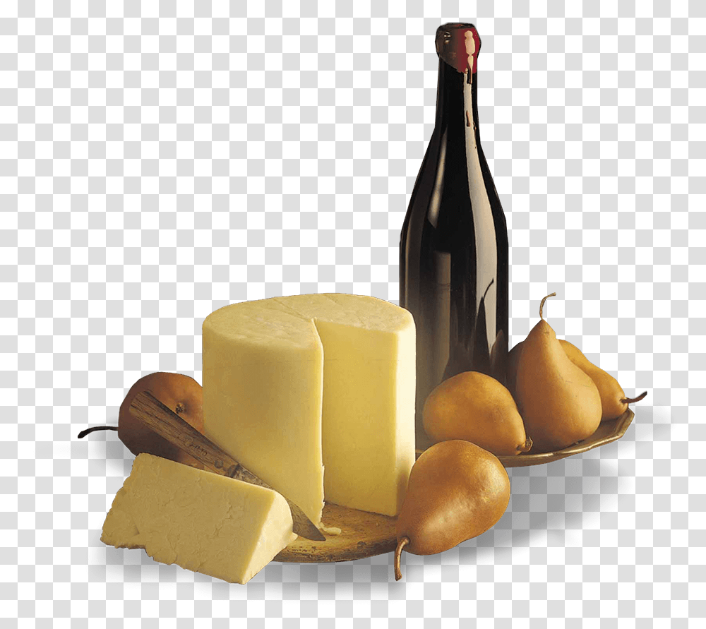 Download A Platter Wine And Cheese Vino Y Queso, Plant, Food, Pear, Fruit Transparent Png