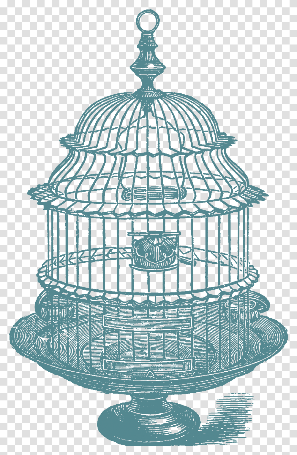Download Above Set Of Bird Cage Stock Images Vintage Bird Cage Black And White, Pattern, Den, Plan, Plot Transparent Png