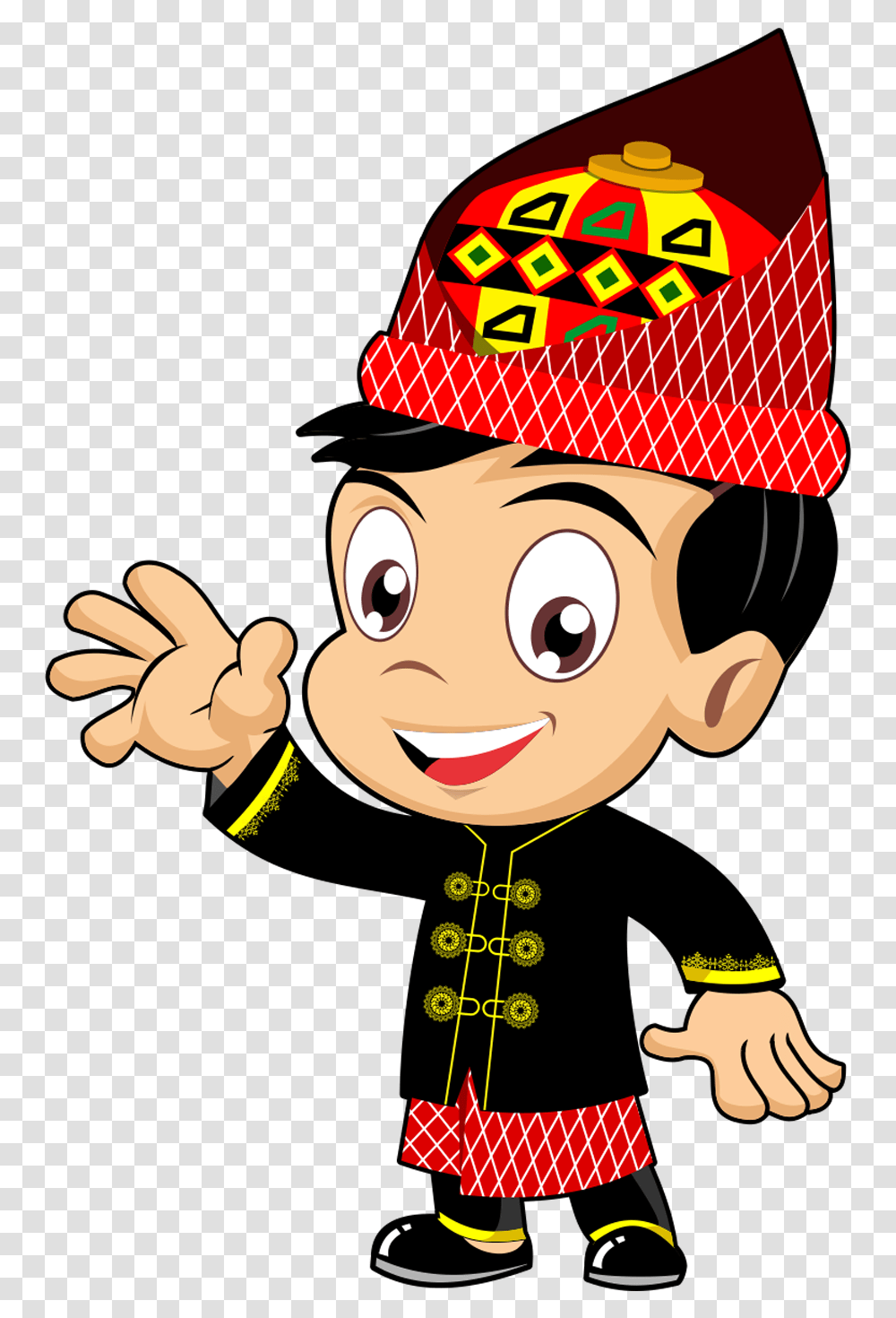 Download Aceh Art Rumah Adat Animation Happiness Hq Kartun Orang Jawa, Clothing, Apparel, Poster, Advertisement Transparent Png