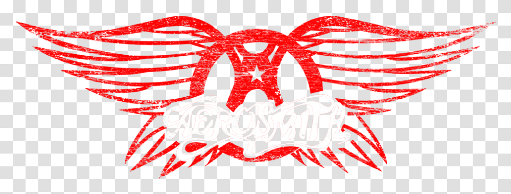 Download Aerosmith Winged Logo Juniors Aerosmith Tough Love Best, Symbol, Trademark, Emblem, Text Transparent Png