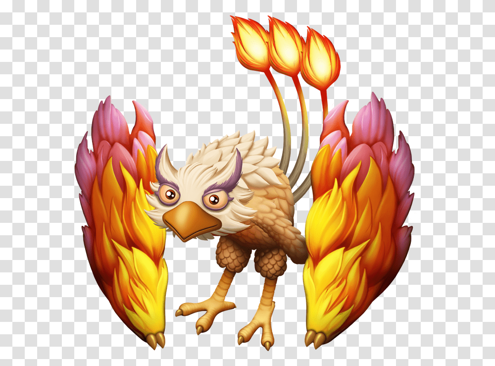 Download Af Firebird Adult My Singing Monsters Dawn Of Fire Fire Monsters, Animal, Art, Fowl, Graphics Transparent Png
