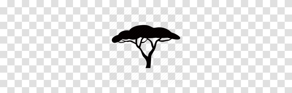 Download African Tree Silhouette Clipart Africa Silhouette, Reptile, Animal, Dinosaur, T-Rex Transparent Png