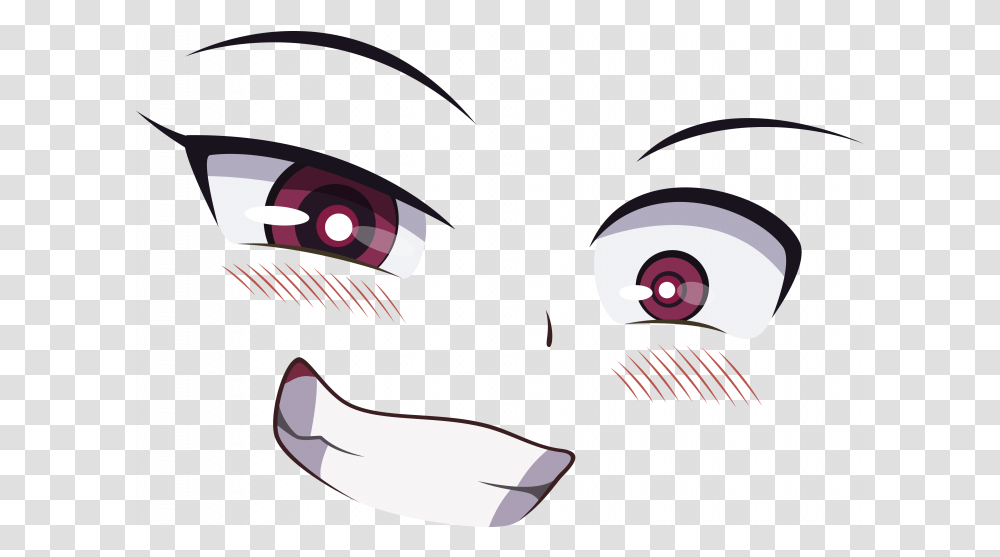 Download Ahegao Face Clipart Anime Girl Face, Graphics, Text, Leisure Activities, Room Transparent Png