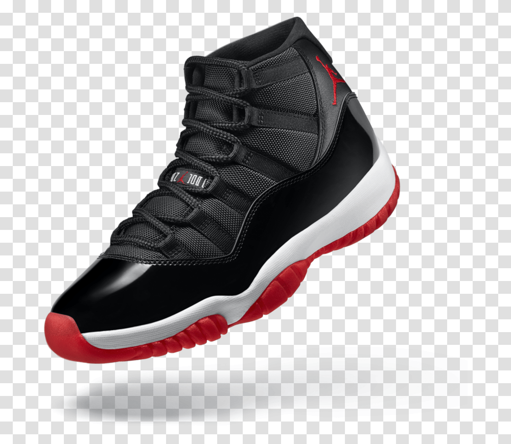 Download Air Jordans New Red Hd Uokplrs Red And Black Jordans, Clothing, Apparel, Shoe, Footwear Transparent Png