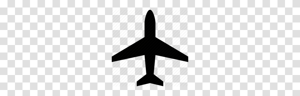 Download Airplane Top View Clipart Airplane Clip Art, Cross, Silhouette Transparent Png