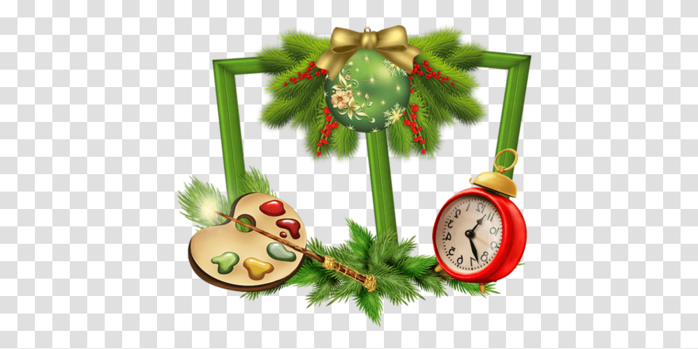 Download Alarm Clocks Clock Christmas Ornament Fir Pine Alarm Clock, Clock Tower, Architecture, Building, Tree Transparent Png
