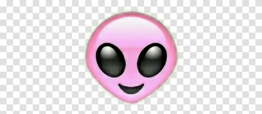 Download Alien Pink Cute Emoji Alien Emoji Plugs 5mm6mm Whatsapp Alien Iphone Emoji, Helmet, Clothing, Apparel, Mask Transparent Png