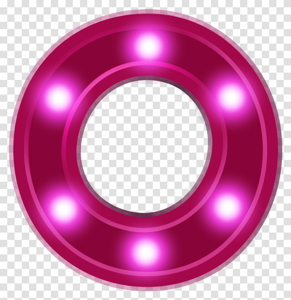 Download Alphabet Car Team Neon Drive Child Solid State Letter O Neon, Life Buoy, Text, Purple Transparent Png