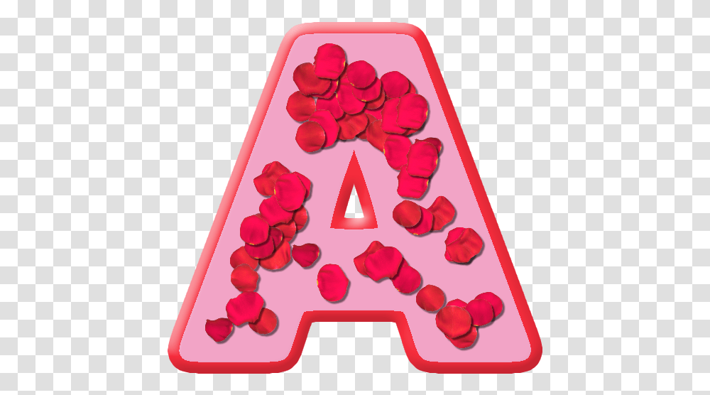 Download Alphabet Rose Petals Full Size Image Pngkit Alphabet Letter Love, Text, Birthday Cake, Dessert, Food Transparent Png