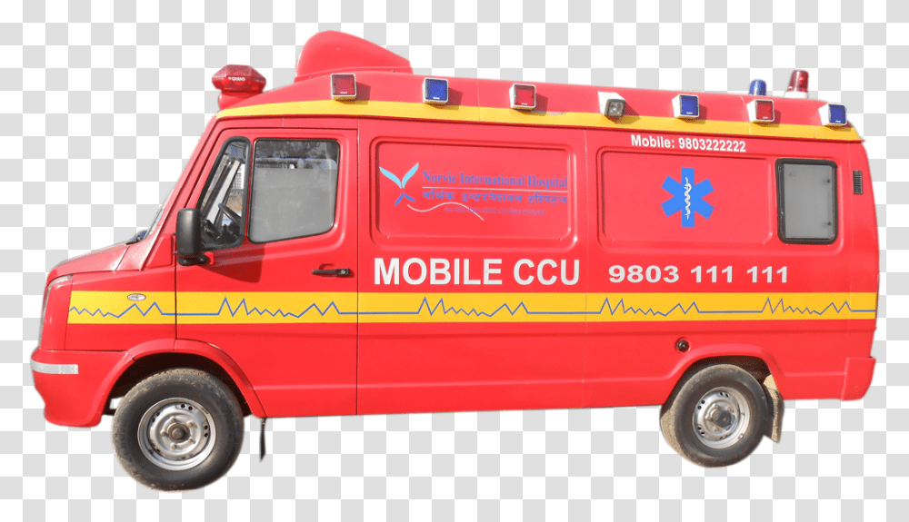 Download Ambulance Image With No Ambulans, Fire Truck, Vehicle, Transportation, Van Transparent Png
