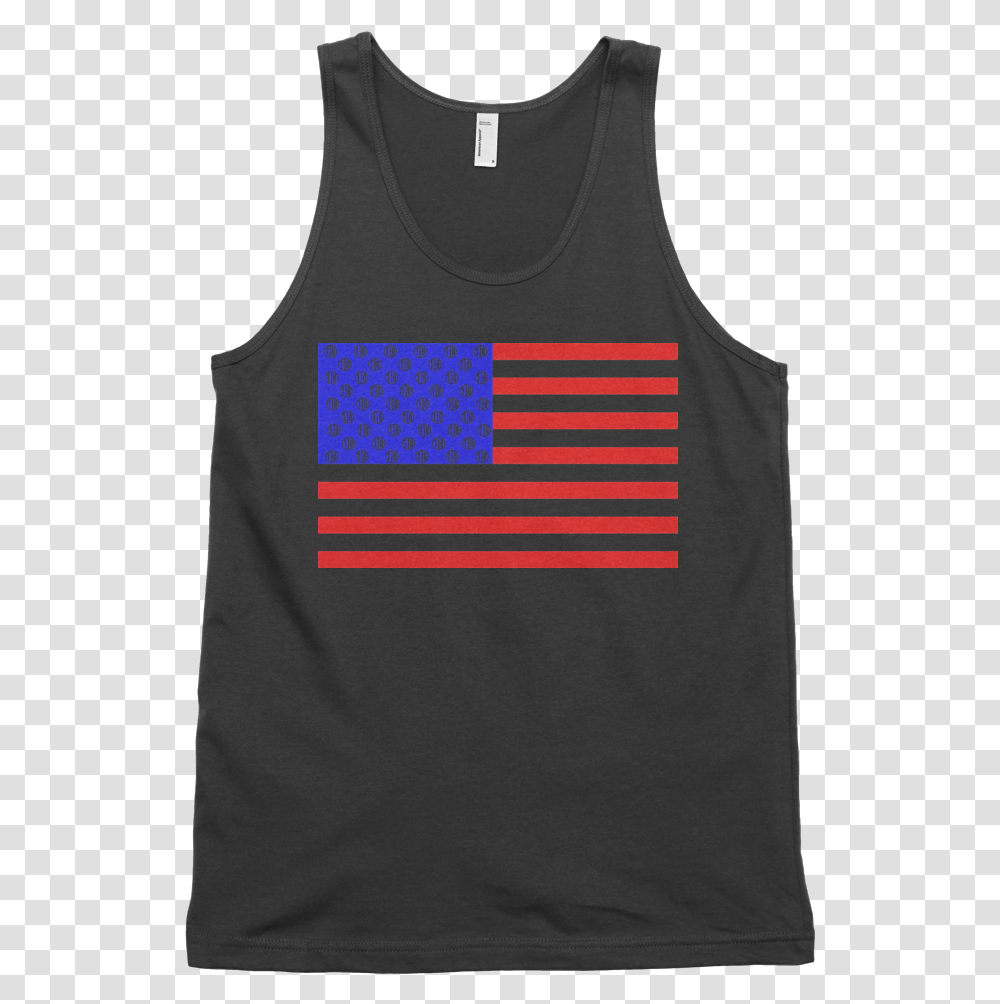 Download American Flag Logo Mens Active Tank, Clothing, Apparel, Tank Top, Undershirt Transparent Png