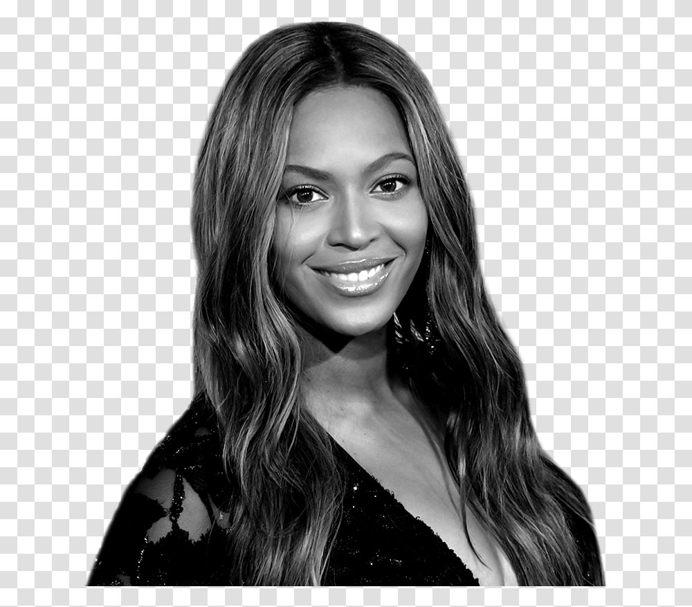 Download American Singer Beyonce Beyonce Portrait Black And White, Face, Person, Human, Female Transparent Png