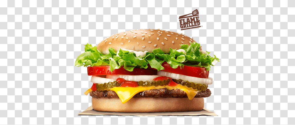 Download America's Favorite Burger Burger King Whopper Whopper Hamburger, Food, Hot Dog Transparent Png