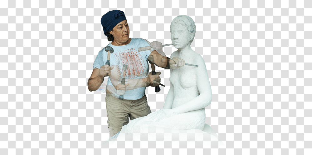 Download Amy Brier Stone Artist Sculpture People Sculptor, Person, Clothing, Figurine, Statue Transparent Png