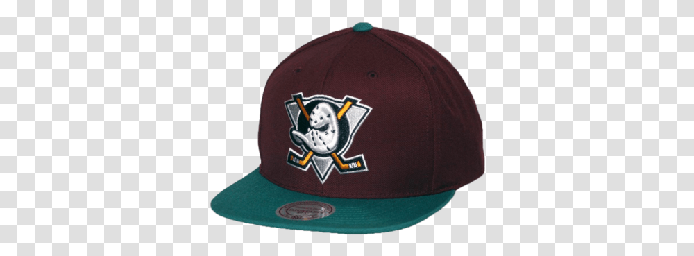 Download Anaheim Ducks Basic Logo Snapback Hat Anaheim For Baseball, Clothing, Apparel, Baseball Cap Transparent Png