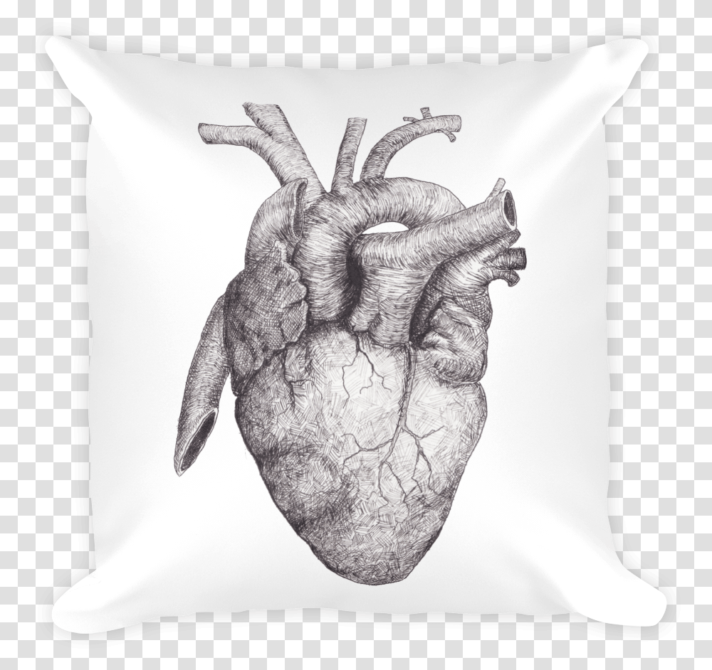 Download Anatomical Heart Square Pillow Katatonia The Katatonia The Fall Of Hearts Cover, Cushion Transparent Png