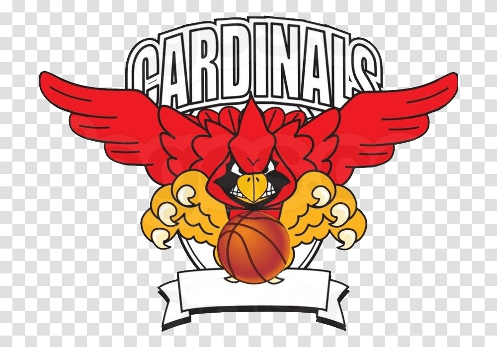 Download Andrew Cardinals Youth Basketball League Carlos F Cardinal Cartoon, Logo, Symbol, Bird, Angry Birds Transparent Png