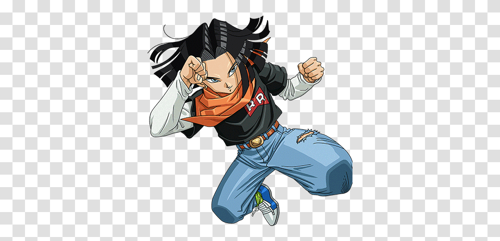 Download Android 17 Dragon Ball Z Android 17, Person, Clothing, Ninja, Costume Transparent Png