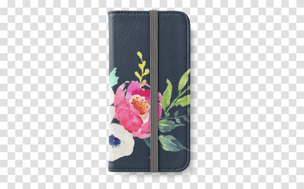 Download Anemone Peony Watercolor Bouquet Wallet Image Peony, Rug, Clothing, Applique, Purse Transparent Png